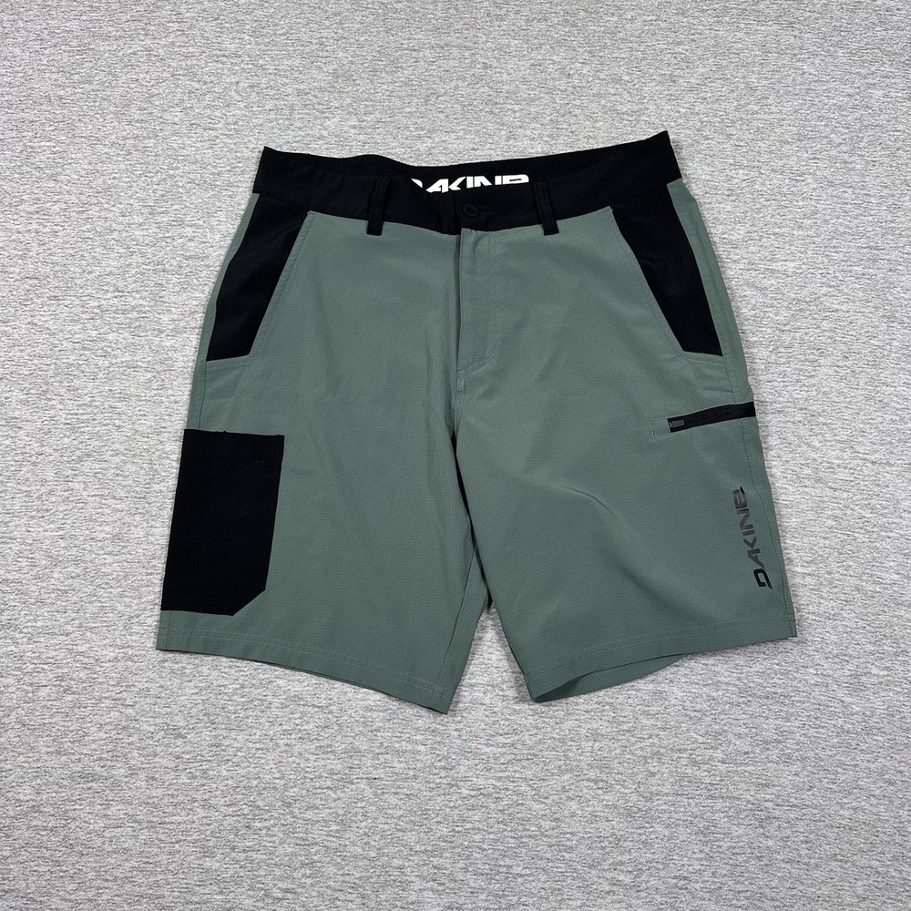 Dakine Hybrid Cargo Board Shorts Mens Size 34 Ripstop Stretch Beach Travel